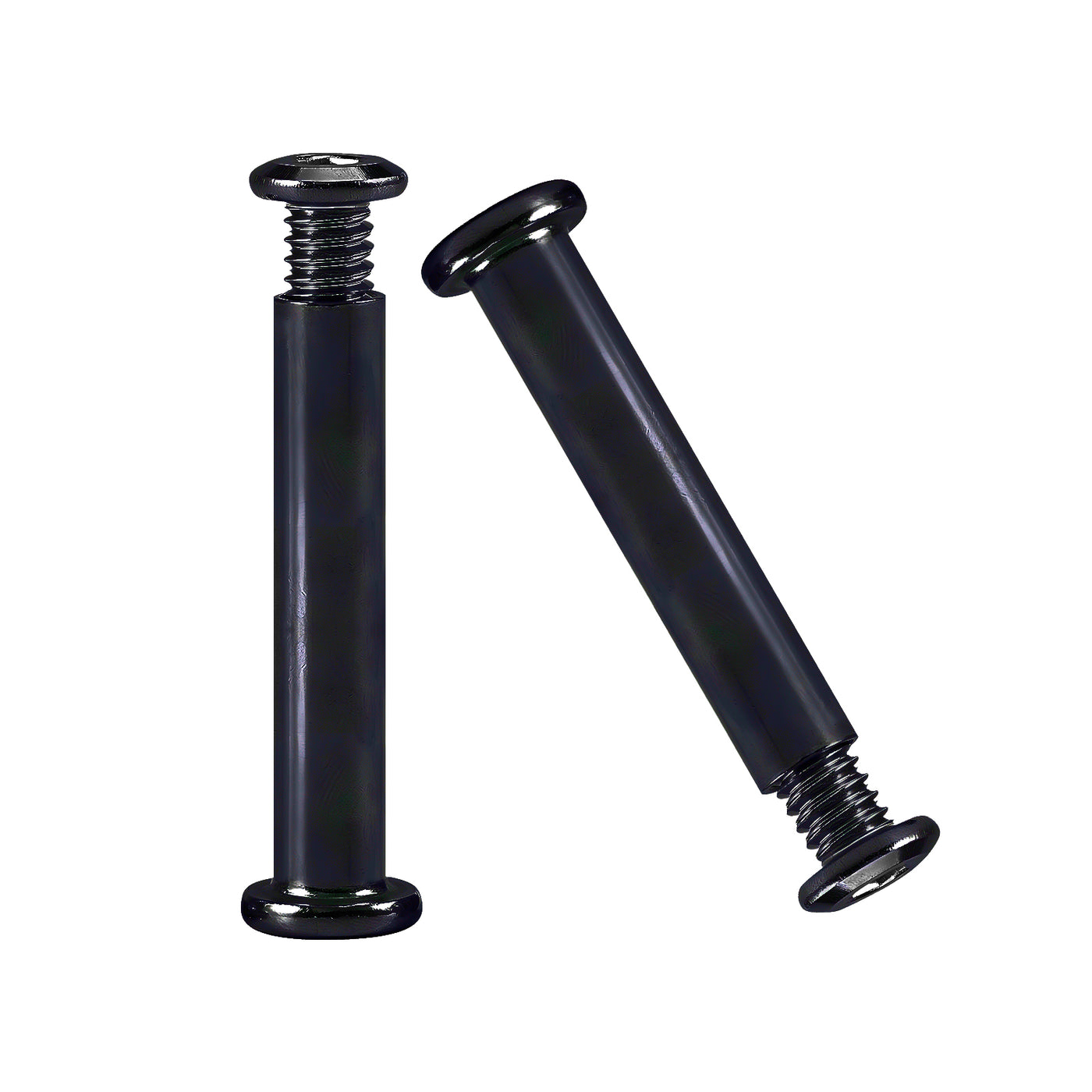 Harfington M5/M6 Hex Drive Binding Barrel and Screws 18-8 Stainless Steel Black Zinc Plated