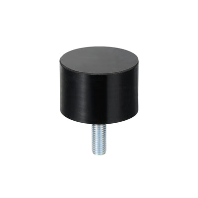 Harfington Uxcell M12 Thread Rubber Mounts, Vibration Isolators, Cylindrical W Studs 60 x 40mm