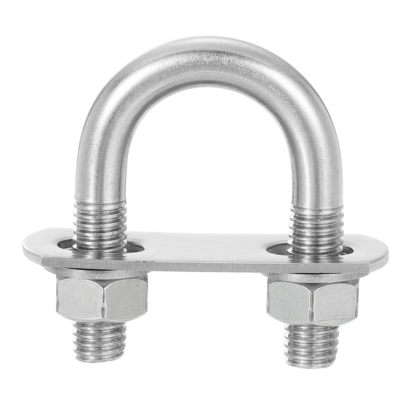 uxcell Uxcell Round U-Bolts, 8 Sets 27mm Inner Width 58mm Length M10 with Nuts and Plates