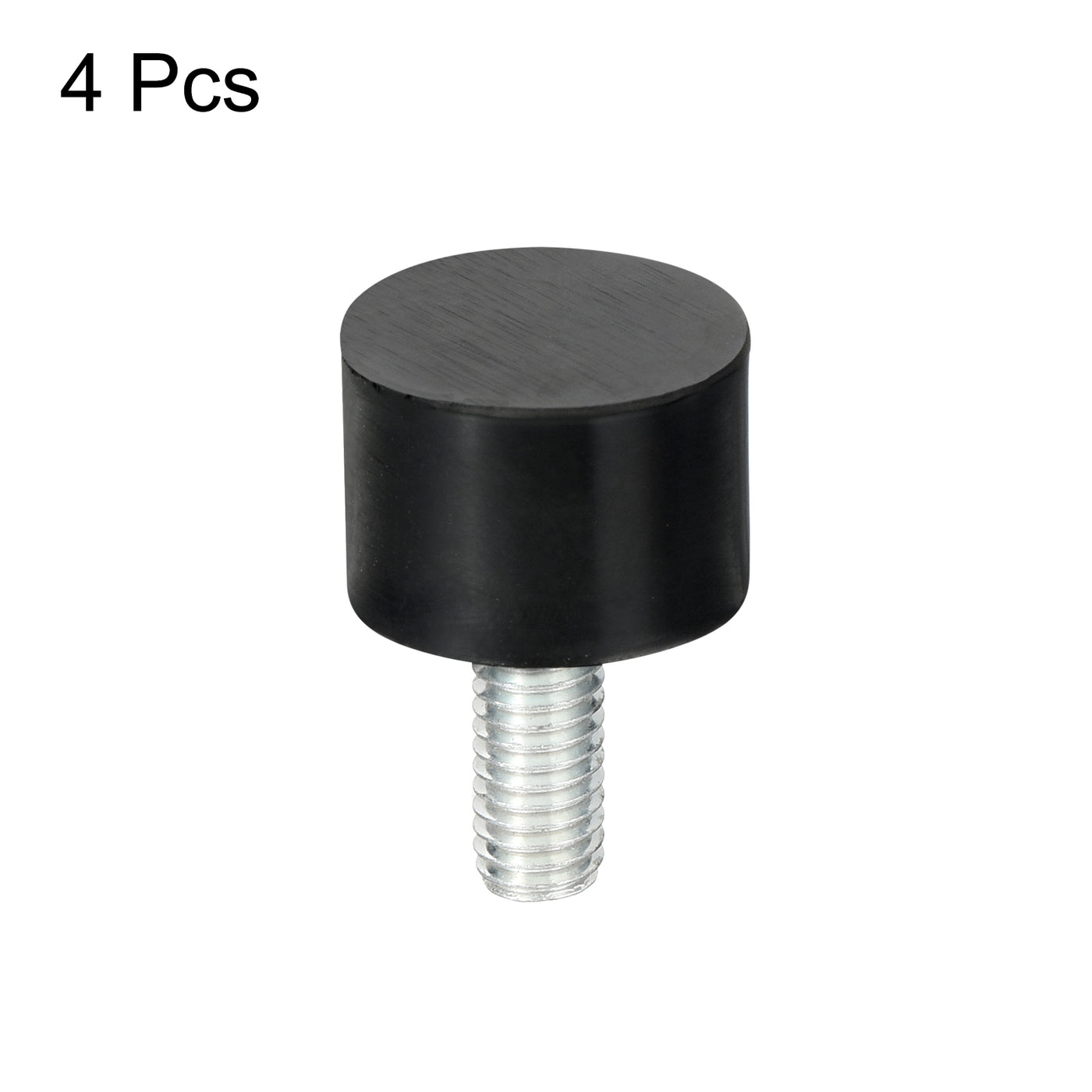 uxcell Uxcell M5 Thread Rubber Mounts, Vibration Isolators, Cylindrical W Studs 15 x 10mm 4pcs