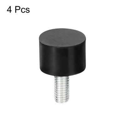 Harfington Uxcell M5 Thread Rubber Mounts, Vibration Isolators, Cylindrical W Studs 15 x 10mm 4pcs