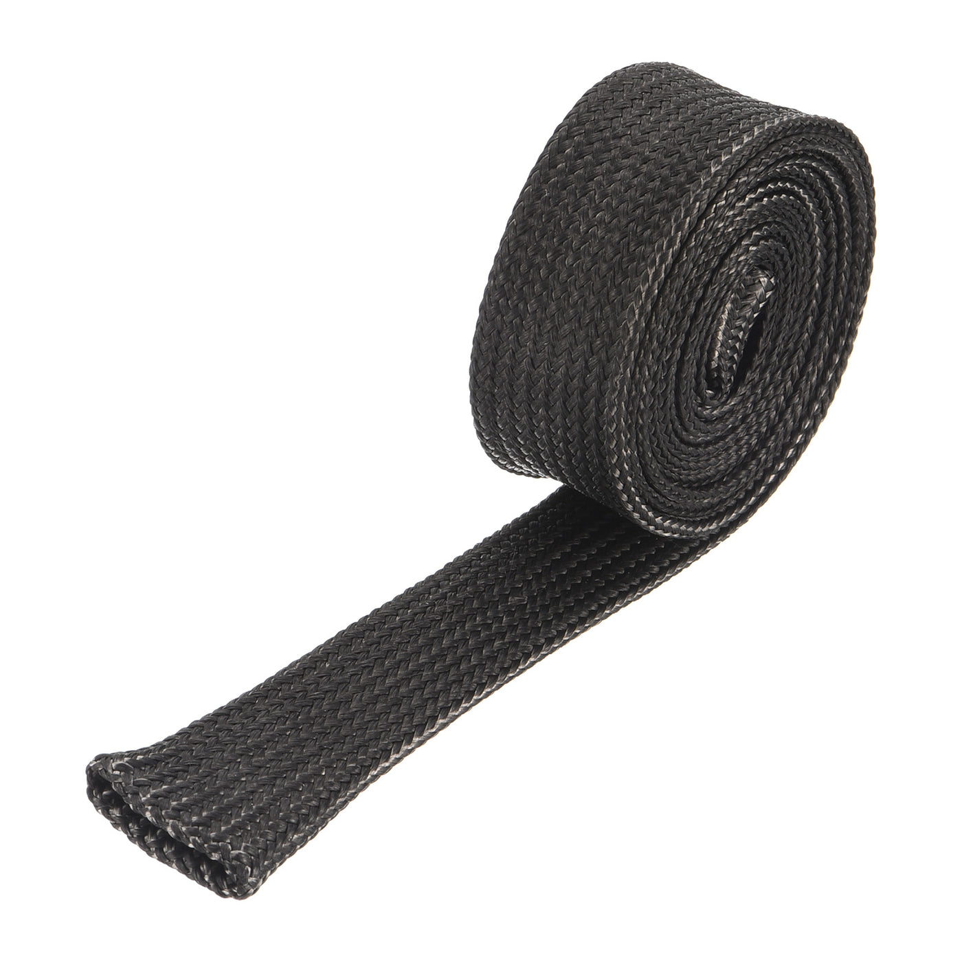 Harfington Heat Shield Sleeve 0.5" ID 3.3Ft Fuel Line Heat Shield Sleeve 500℃ Black