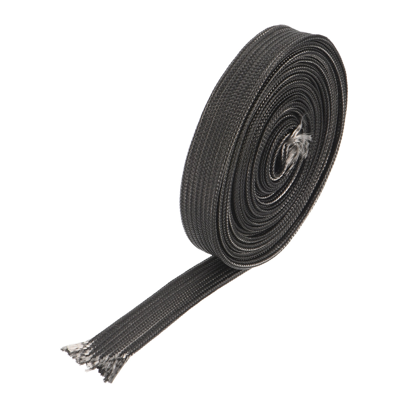 Harfington Heat Shield Sleeve 0.3" ID 6.6Ft Fuel Line Heat Shield Sleeve 500℃ Black