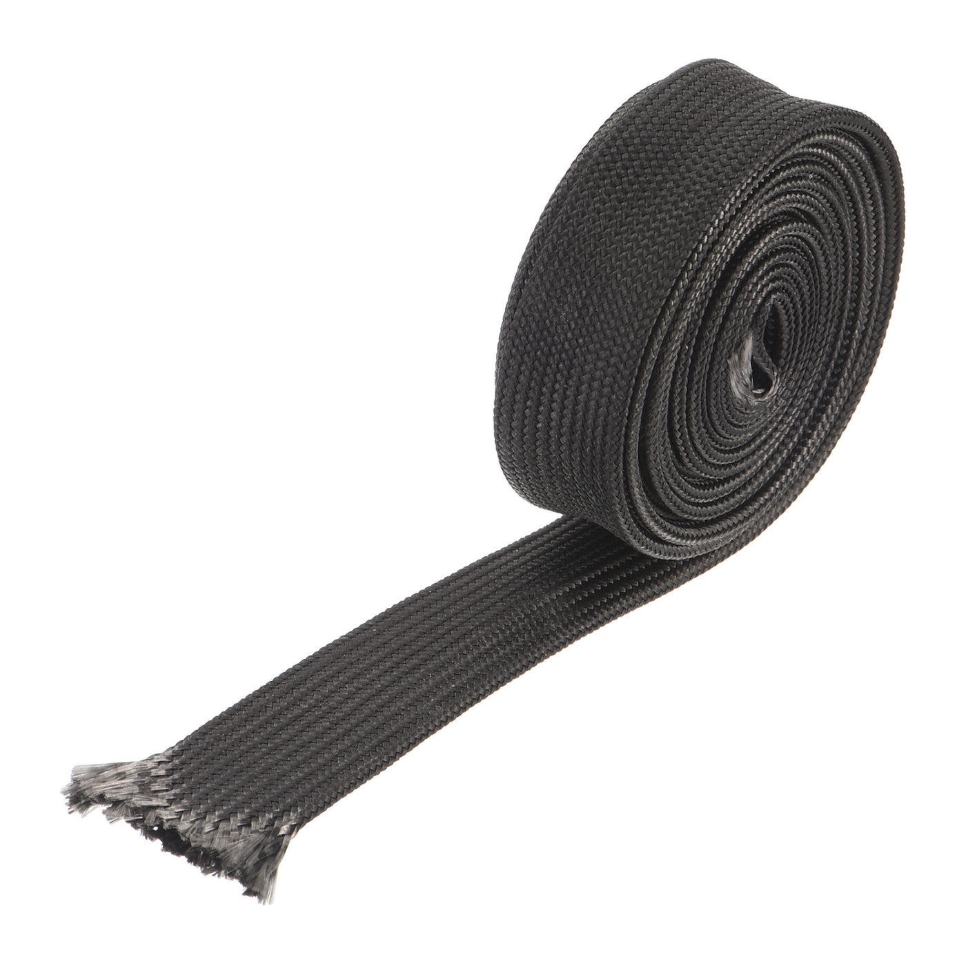 Harfington Heat Shield Sleeve 0.4" ID 3.3Ft Fuel Line Heat Shield Sleeve 500℃ Black