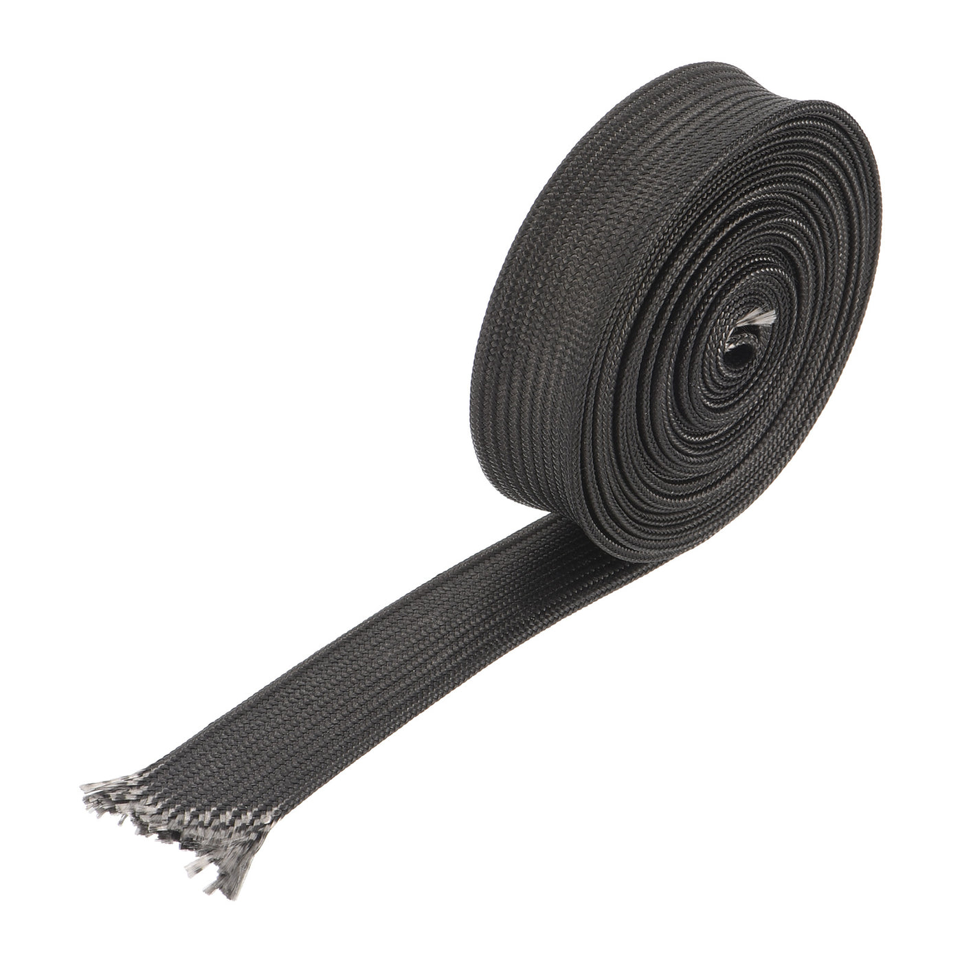 Harfington Heat Shield Sleeve 0.4" ID 6.6Ft Fuel Line Heat Shield Sleeve 500℃ Black