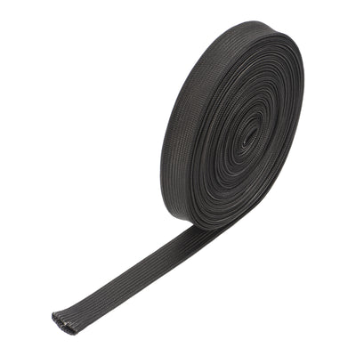 Harfington Heat Shield Sleeve 0.4" ID 16Ft Fuel Line Heat Shield Sleeve 500℃ Black