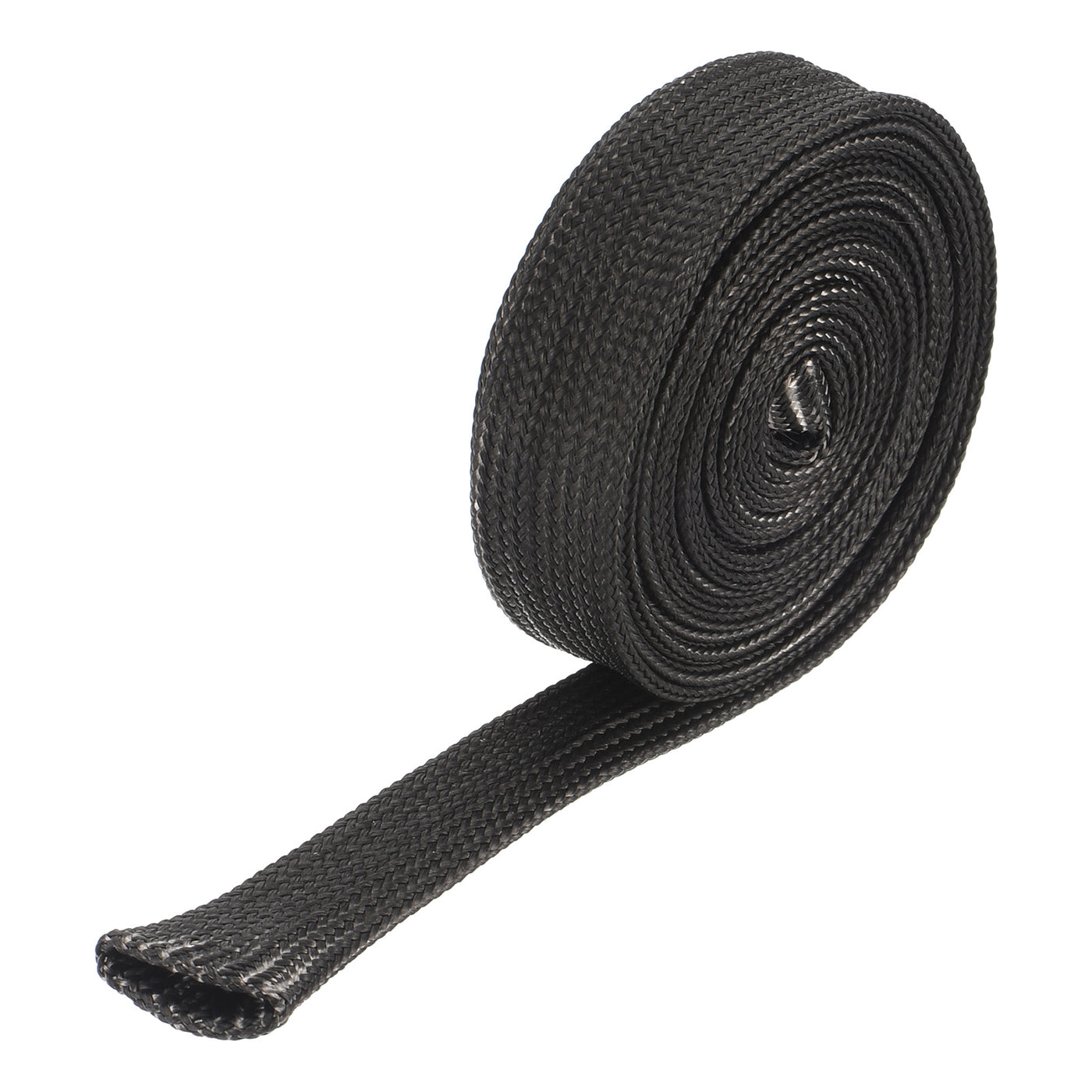 Harfington Heat Shield Sleeve 0.5" ID 6.6Ft Fuel Line Heat Shield Sleeve 500℃ Black