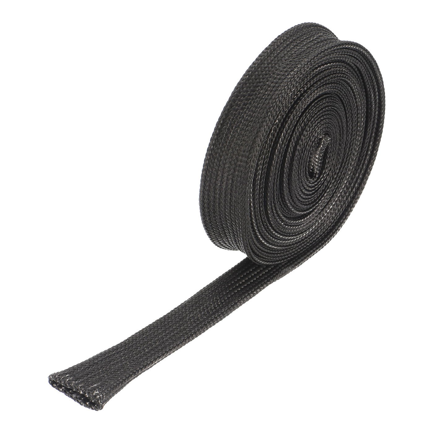 Harfington Heat Shield Sleeve 0.5" ID 10Ft Fuel Line Heat Shield Sleeve 500℃ Black