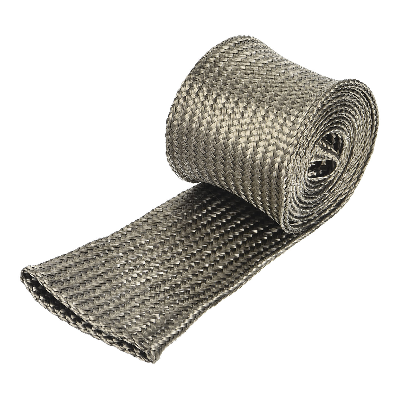 Harfington Heat Shield Sleeve 0.8" ID 3.3Ft Fuel Line Heat Shield Sleeve 800℃ Titanium