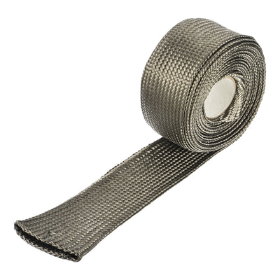 Harfington Heat Shield Sleeve 0.8" ID 10Ft Fuel Line Heat Shield Sleeve 800℃ Titanium