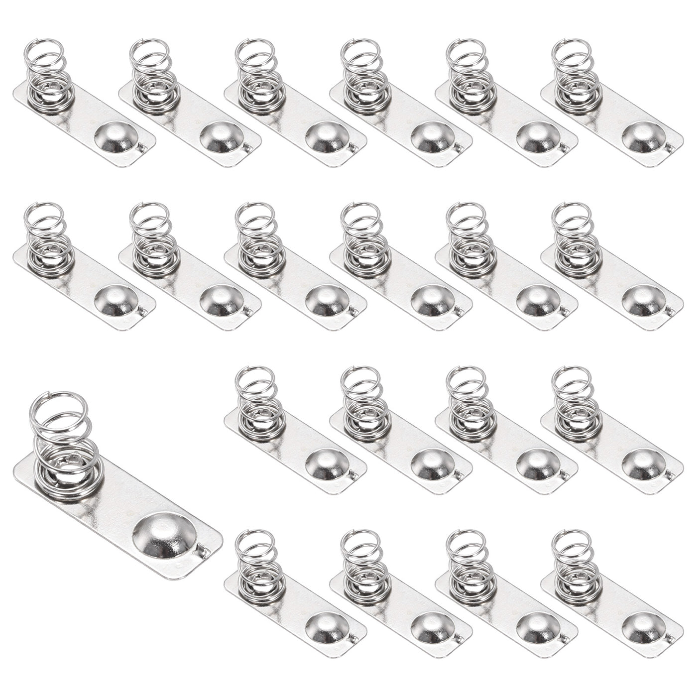 Harfington 20 Pcs Battery Spring Contact 20x7mm Negative Positive Bipolar