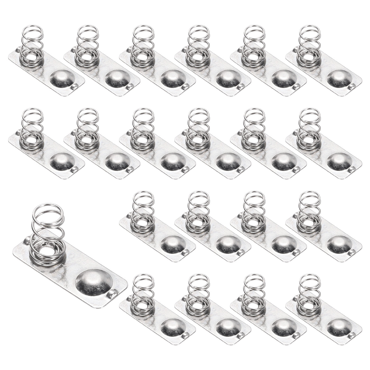 Harfington 20 Pcs Battery Spring Contact 20x8mm Positive Negative Bipolar