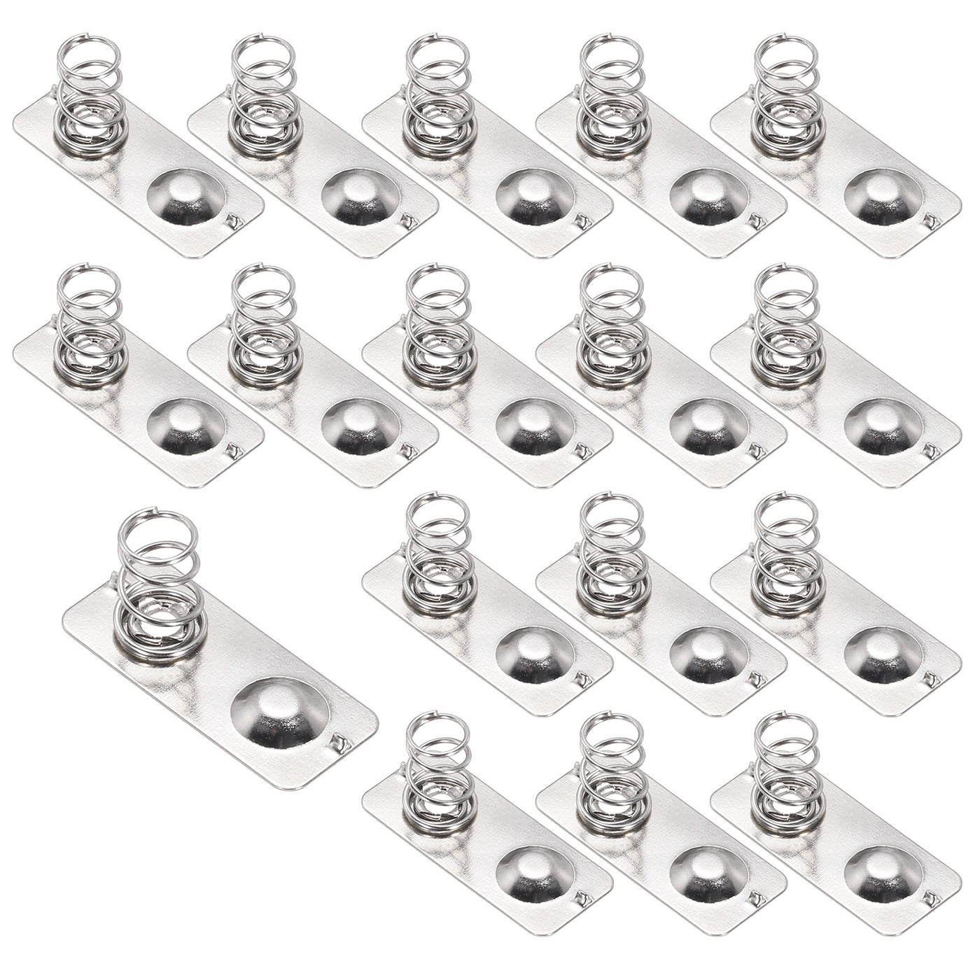 Harfington 15 Pcs Spring Contact 21x9mm Positive Negative Bipolar