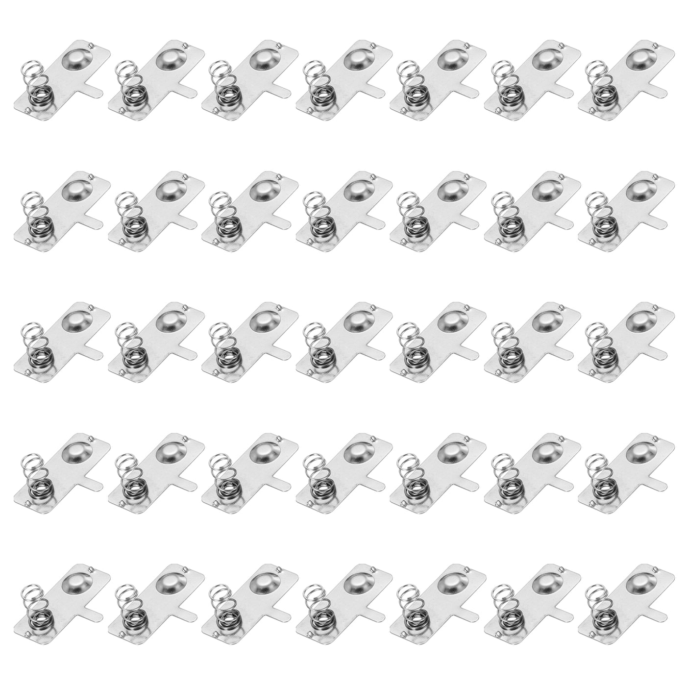 Harfington 50 Pcs Spring Contact 28mm x 12mm Positive Negative Bipolar