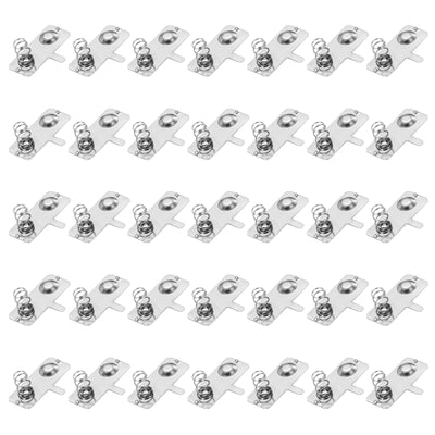 Harfington 50 Pcs Spring Contact 28mm x 12mm Positive Negative Bipolar