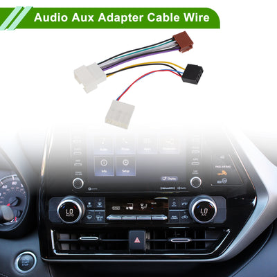 Harfington Audio Aux Adapter Cable Wire for Renault 2012 Convenient White Front Stereo Radio Harness Plastic,Metal 1 Pcs