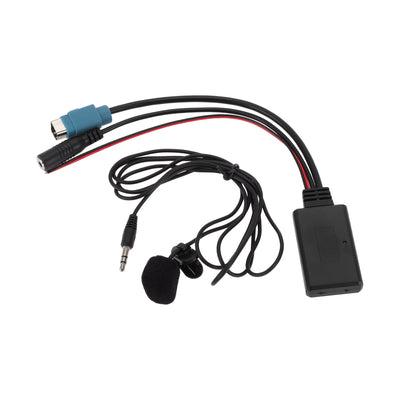 Harfington Stereo Radio Harness for  KCE237B Convenient Black Front Bluetooth AUX Adapter Music Cable Plastic,Metal 1 Set