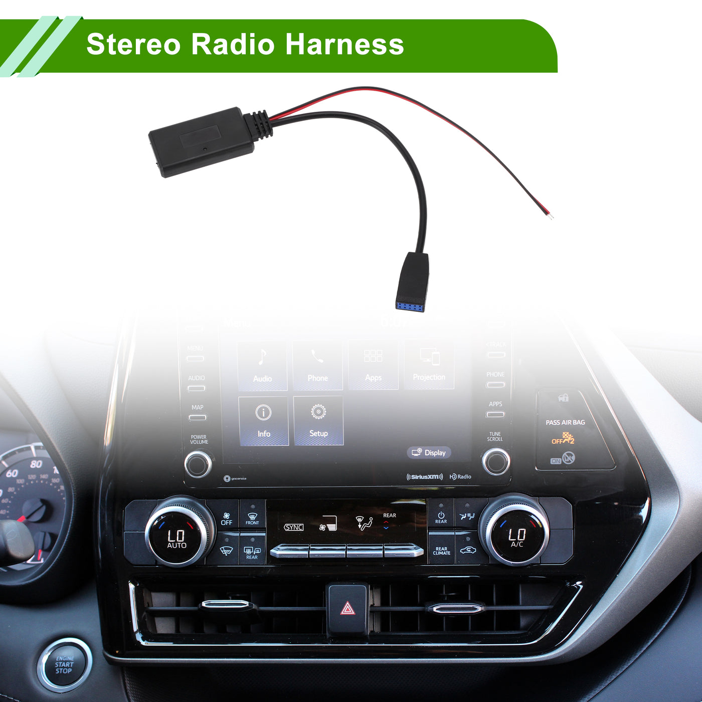 HOPESPANNER Stereo Radio Harness for BMW E46 3-Series 2002-2006 Convenient Black Front Bluetooth AUX Adapter Music Cable Plastic,Metal 1 Pcs