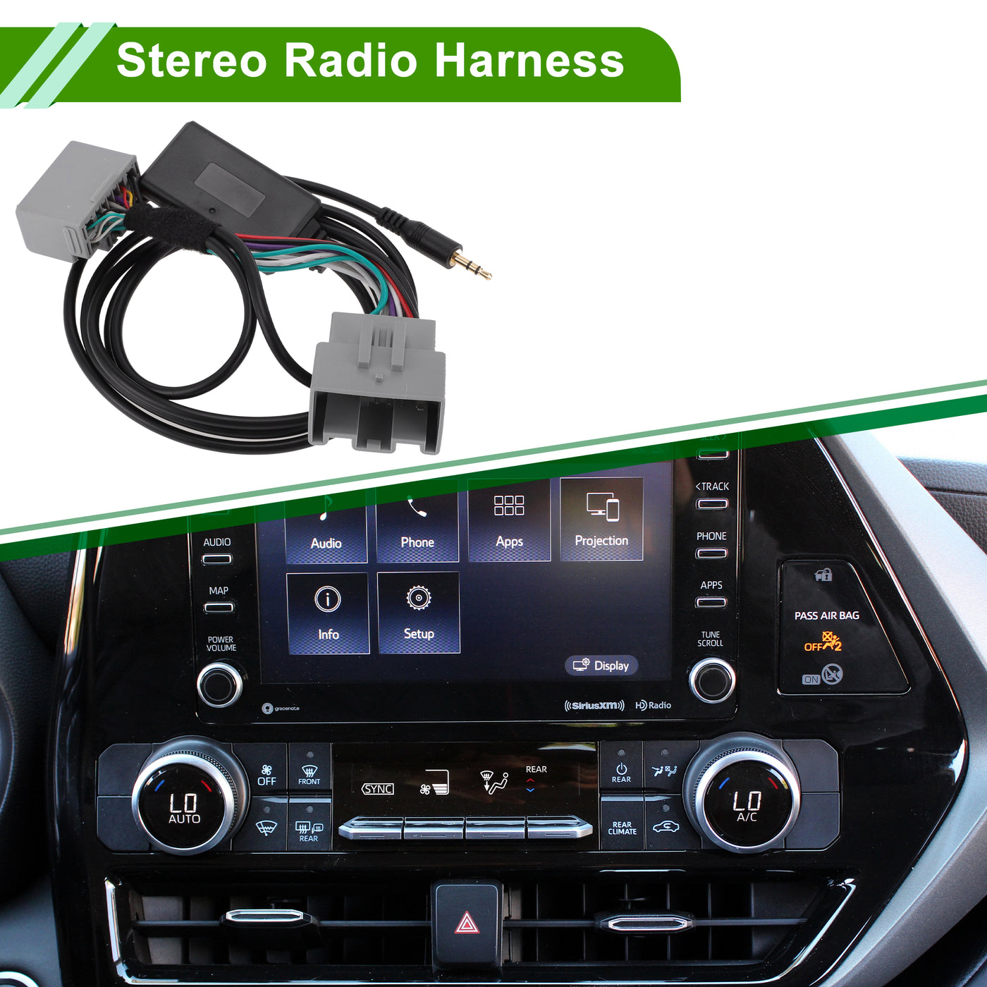 HOPESPANNER Stereo Radio Harness for VOLVO C30 C70 Convenient Black Front Bluetooth AUX Adapter Music Cable Plastic,Metal 1 Set