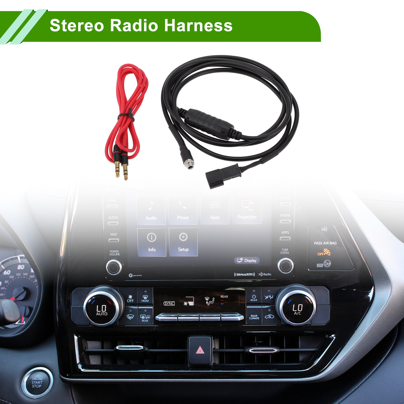 HOPESPANNER Stereo Radio Harness for BMW Z4 E85 Convenient Black Front Bluetooth AUX Adapter Music Cable Plastic,Metal 1 Set