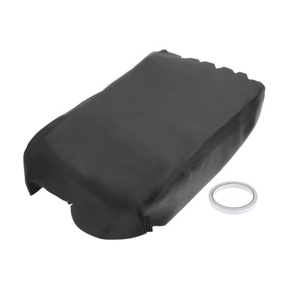 Harfington Console Lid Armrest Cover for Toyota Tundra Tahoe Middle Console Pad Armrest Protector Microfiber Leather with Black