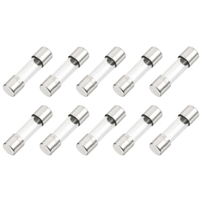 Harfington 10 Pcs Fast Blow Glass Fuse 5x20mm 0.5A 125V Glass Tube Fuses for PCB Board