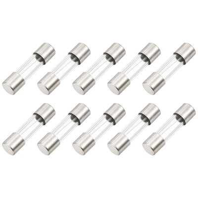 Harfington 10 Pcs Fast Blow Glass Fuse 5x20mm 2A 125V Glass Tube Fuses for PCB Board