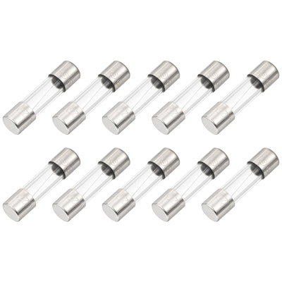 Harfington 10 Pcs Fast Blow Glass Fuse 5x20mm 3.15A 125V Glass Tube Fuses for PCB Board