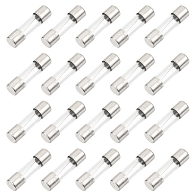 Harfington 20 Pcs Fast Blow Glass Fuse 5x20mm 10A 125V Glass Tube Fuses for PCB Board