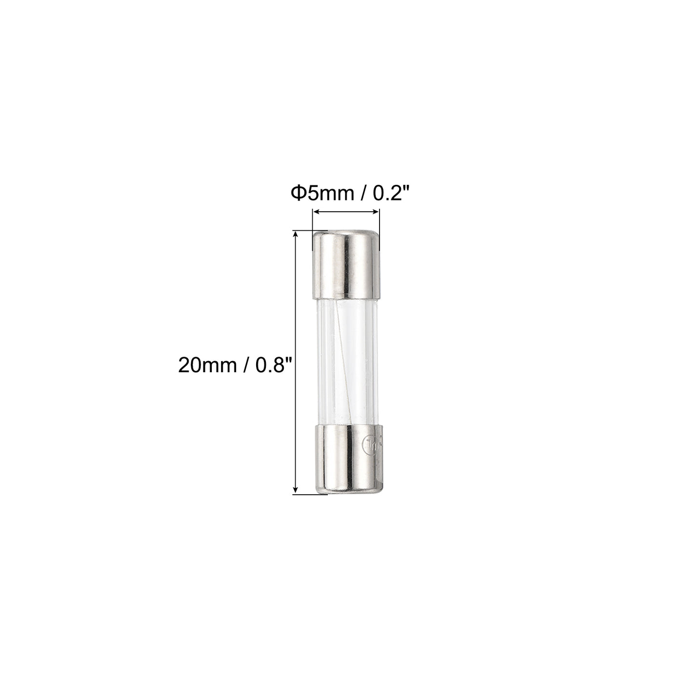 Harfington 30 Stück Schnellsicherung Glasrohr Sicherung 10A 125V 5x20mm Glasrohr Sicherungen Schnellwirkende Sicherungen für Leiterplatten Elektronische Geräte Haushaltsgeräte