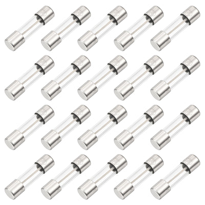 Harfington 30 Pcs Fast Blow Glass Fuse 5x20mm 15A 125V Glass Tube Fuses for PCB Board