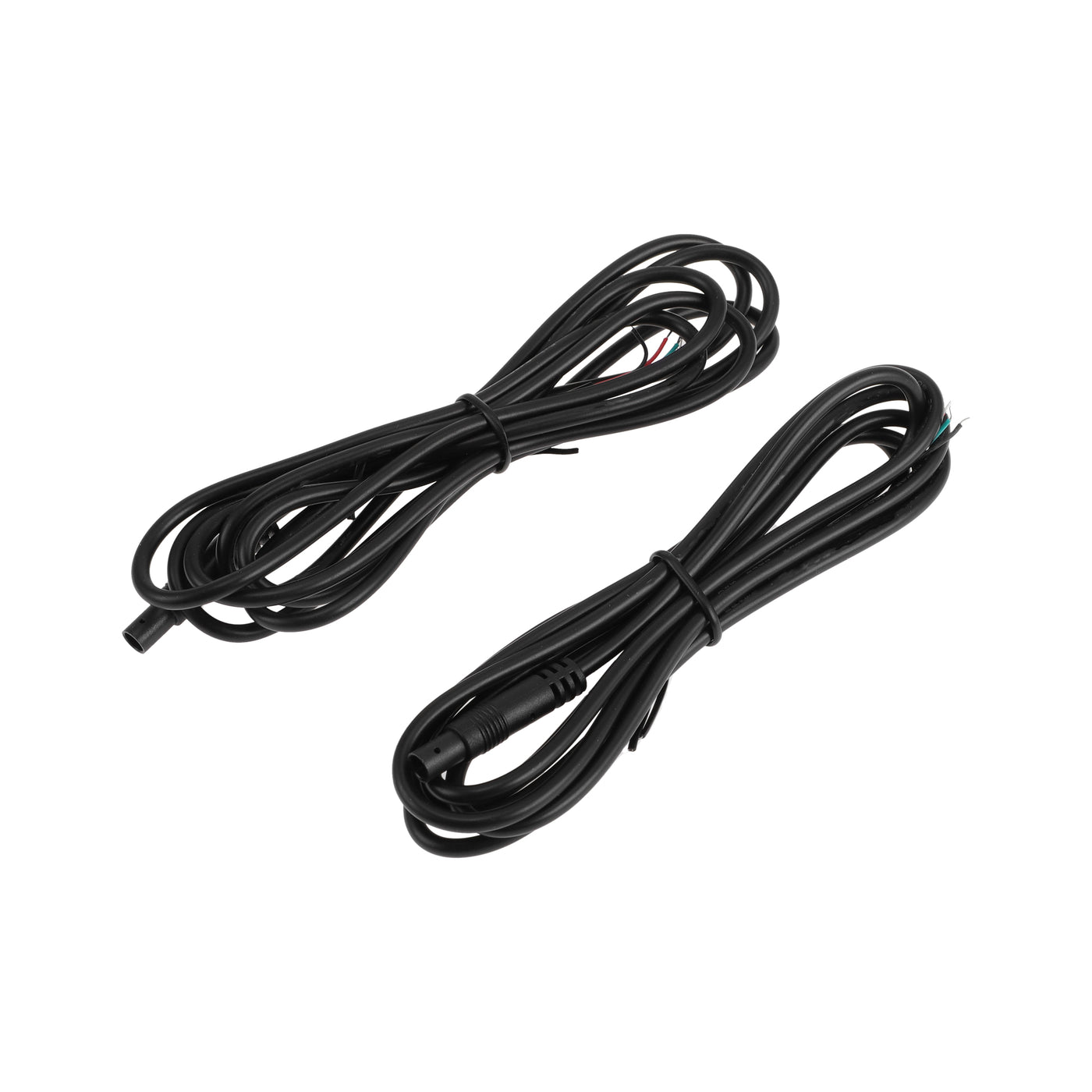 HEROFFIX for Monitor and Backup Reverse Rear View Parking Camera Video Cable Extension Backup Camera 4Pin Male Video Cable 1.8m/5.91ft Black Plastic,Metal