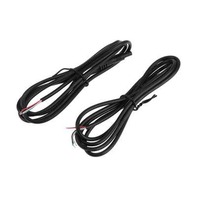 Harfington for Monitor and Backup Reverse Rear View Parking Camera Video Cable Extension Backup Camera 4Pin Female Video Cable 1.2m/3.94ft Black Plastic,Metal