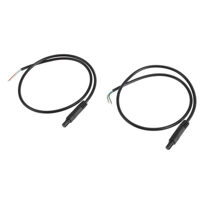 Harfington for Monitor and Backup Reverse Rear View Parking Camera Video Cable Extension Backup Camera 5Pin Female Video Cable 0.5m/1.64ft Black Plastic,Metal