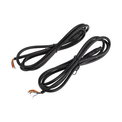 Harfington for Monitor and Backup Reverse Rear View Parking Camera Video Cable Extension Backup Camera 8Pin Male Video Cable 1.2m/3.94ft Black Plastic,Metal