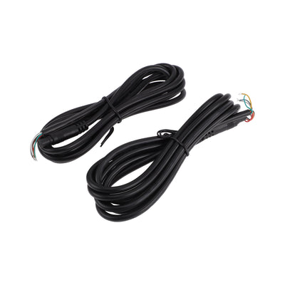 Harfington for Monitor and Backup Reverse Rear View Parking Camera Video Cable Extension Backup Camera 8Pin Female Video Cable 1.8m/5.91ft Black Plastic,Metal