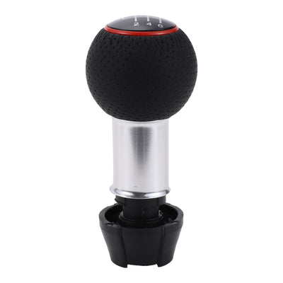 Harfington 6 Speed Manual Gear Shift Knob - Car Stick Shift Knob - for Audi A3 2008-2020 Plastic Faux Leather Black Red - 1 Pc