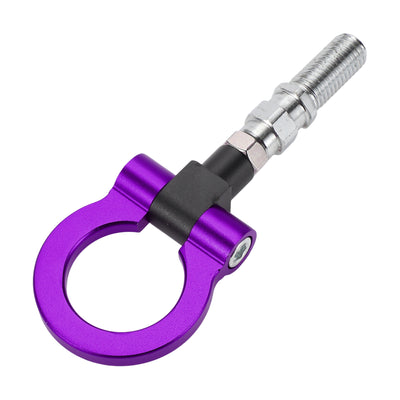 Harfington Tow Hook /Universal Car Front Bumper Towing Hook / Durable Metal Rotary Tow Hook Ring 19cm 2mm 1pcs Purple