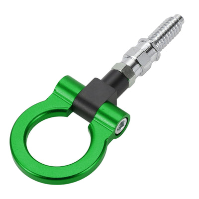 Harfington Tow Hook /Universal Car Front Bumper Towing Hook / Durable Metal Rotary Tow Hook Ring 18.5cm 3mm 1pcs Green