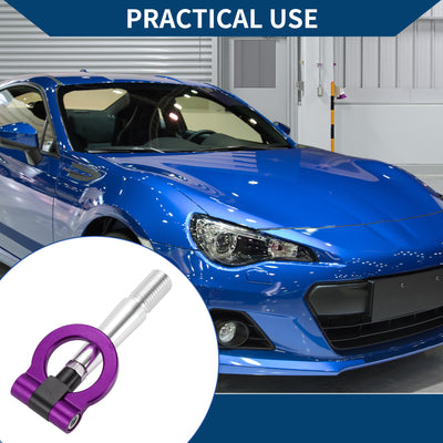 Harfington Tow Hook /Car Front Bumper Towing Hook / Durable Metal Rotary Tow Hook Ring for Mitsubishi Lancer Evolution Evo x 10  23.5cm 1pcs Purple