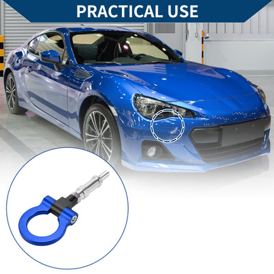 Harfington Tow Hook/Car Towing Hook/Metal Tow Hook Ring for Honda S2000 2000-2009 20.4cm 1pcs Blue