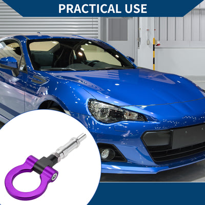 Harfington Tow Hook /Car Front Bumper Towing Hook / Durable Metal Rotary Tow Hook Ring for Honda S2000 2000-2009,for Honda FIT 20.4cm 1pcs Purple