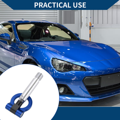 Harfington Tow Hook /Car Front Bumper Towing Hook / Durable Metal Rotary Tow Hook Ring for Toyota Yaris EP 23.0cm 1pcs Blue