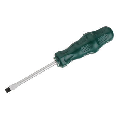 Harfington SL5 Flat Head Screwdriver 6.5" Magnetic Slotted Screwdrivers CR-V, Green