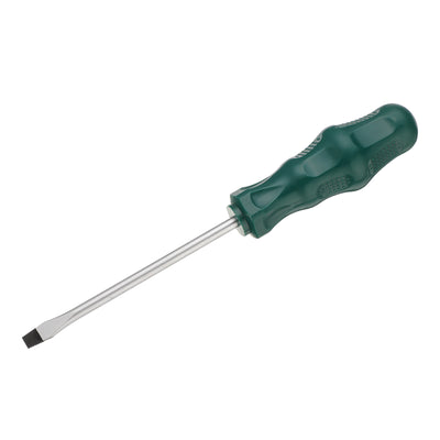 Harfington SL5 Flat Head Screwdriver 7.5" Magnetic Slotted Screwdrivers CR-V, Green