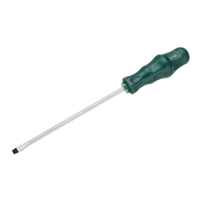 Harfington SL5 Flat Head Screwdriver 9.8" Magnetic Slotted Screwdrivers CR-V, Green