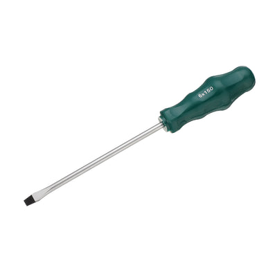 Harfington SL6 Flat Head Screwdriver 9.8" Magnetic Slotted Screwdrivers CR-V, Green