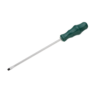 Harfington SL6 Flat Head Screwdriver 11.8" Magnetic Slotted Screwdrivers CR-V, Green