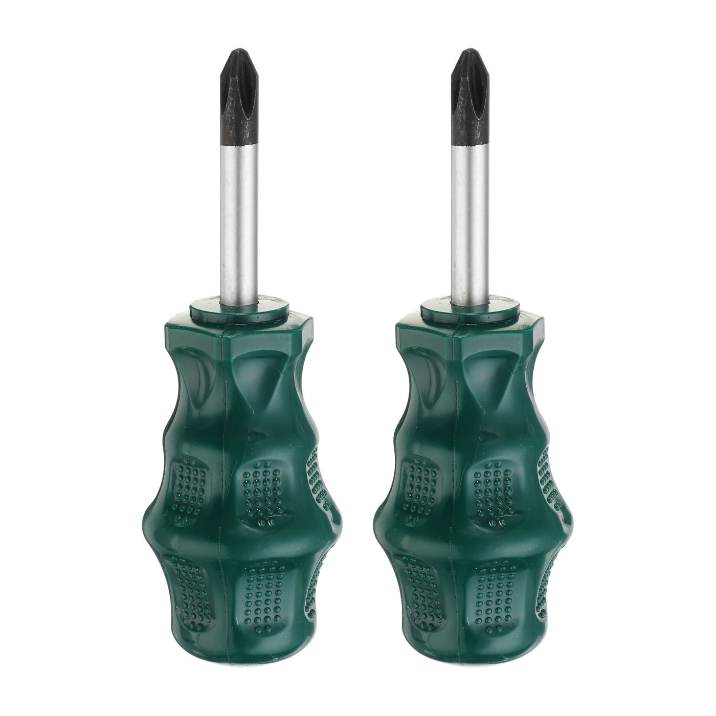 Harfington 2pcs PH2 Phillips Screwdriver #2 3.8" Magnetic Screwdrivers CR-V, Green