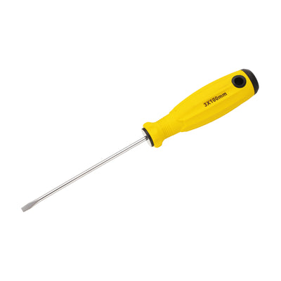 Harfington SL3 Flat Head Screwdriver 7.1" Magnetic Slotted Screwdrivers CR-V, Yellow